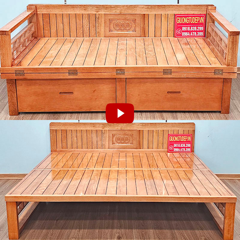 Giường gấp thành ghế thông minh