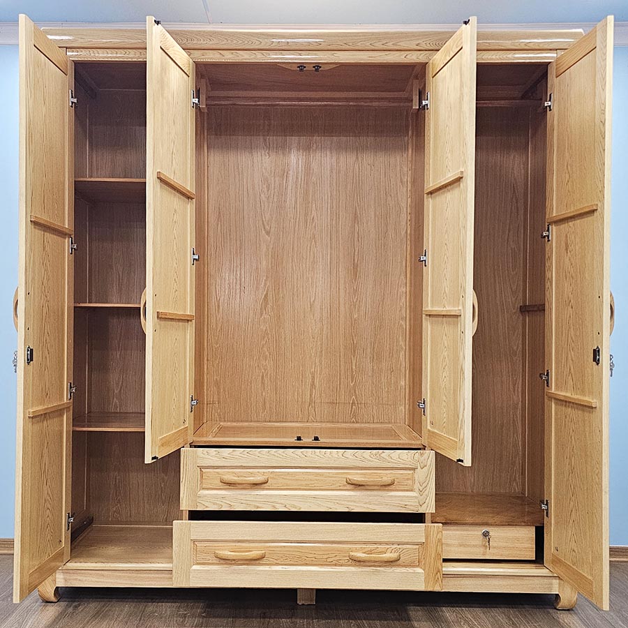 Tủ Quần Áo Gỗ Pơ Mu Đẹp