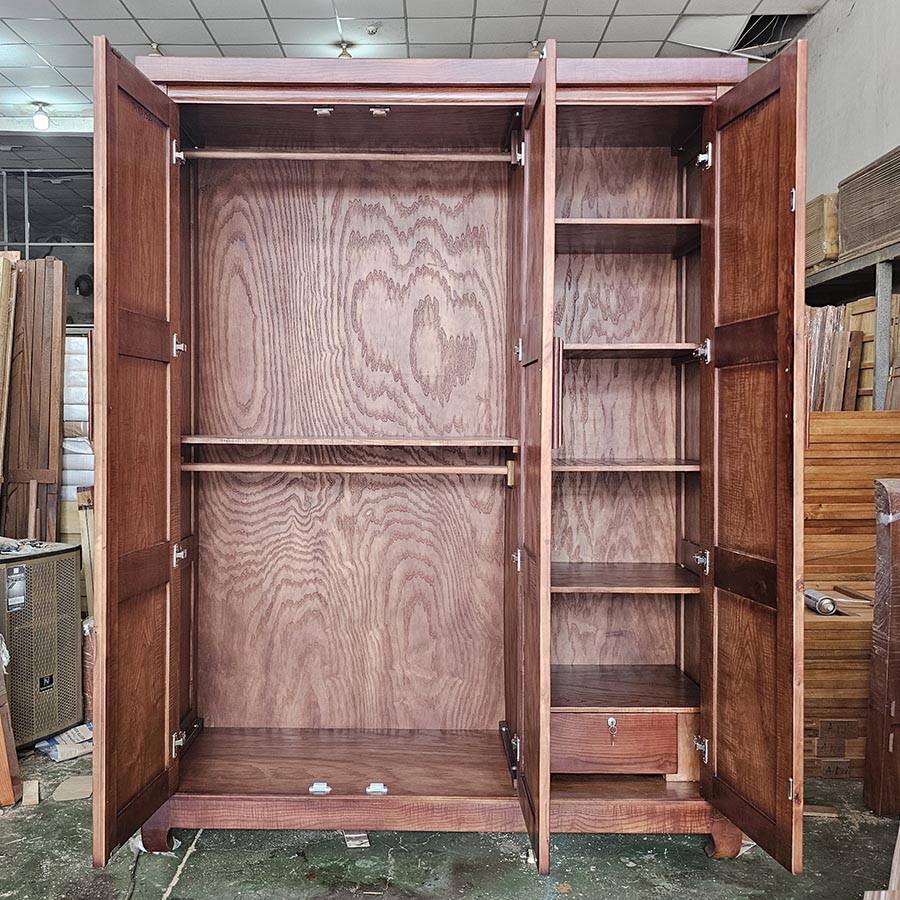 Tủ Quần Áo Màu Gỗ Óc Chó