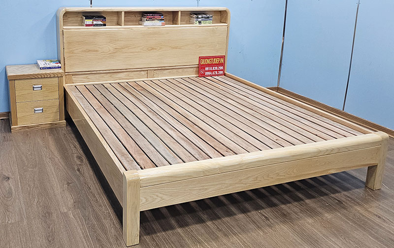 Giường Ngủ Hiện Đại Có Tủ Đầu Giường