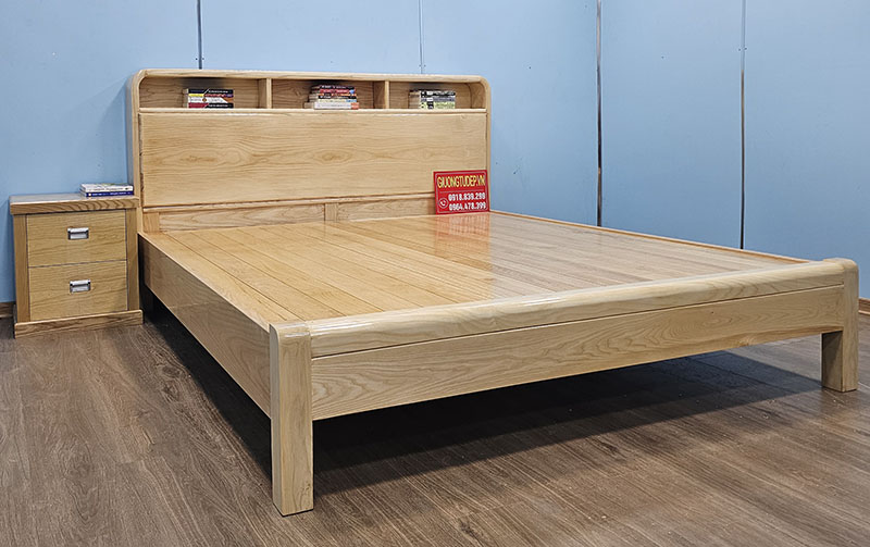 Giường Ngủ Hiện Đại Có Tủ Đầu Giường