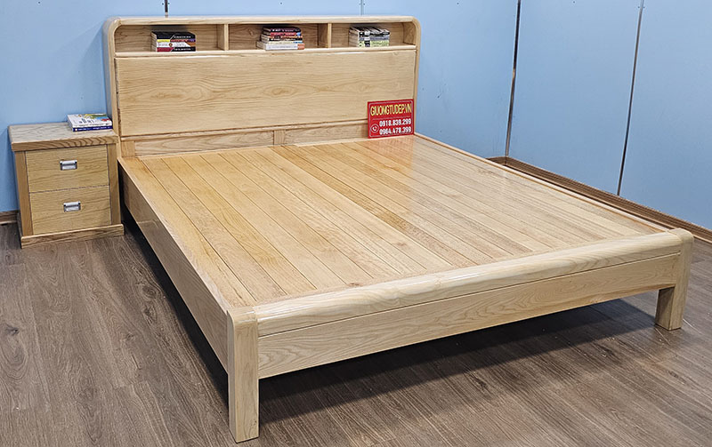 Giường Ngủ Hiện Đại Có Tủ Đầu Giường