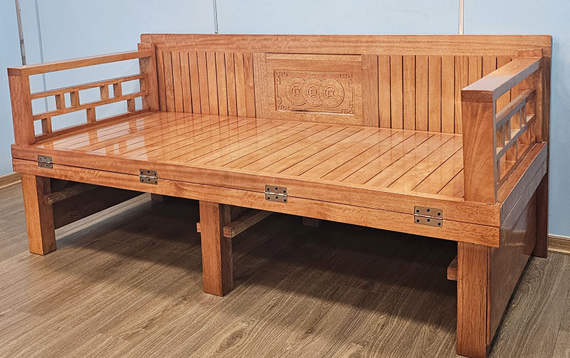 Giường Gấp Đẹp Gỗ Sồi