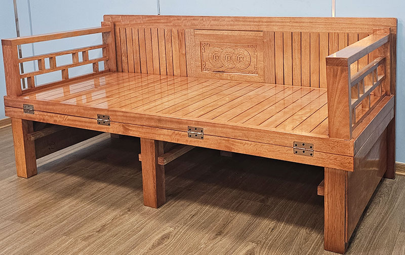 Mẫu giường gỗ gấp gọn