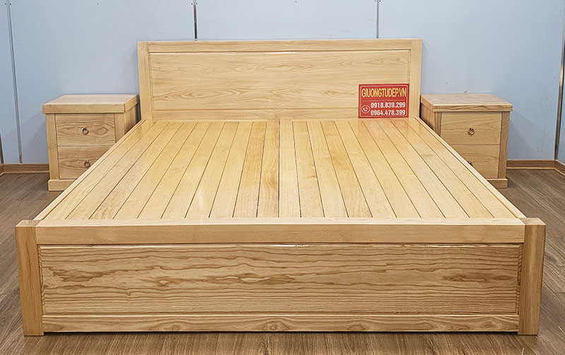 Giường Hộp Gỗ Sồi