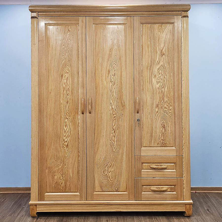 Tủ Quần Áo 3 Buồng Gỗ Pơ Mu