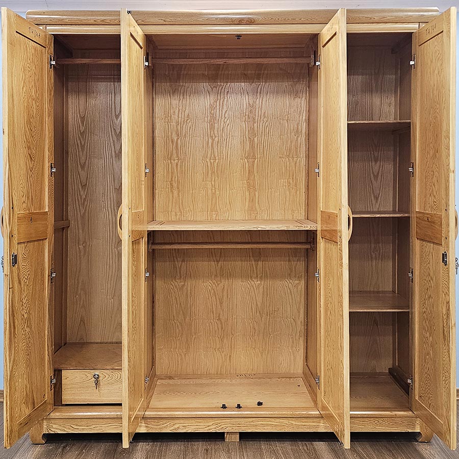 Tủ Quần Áo 3 Buồng Gỗ Pơ Mu