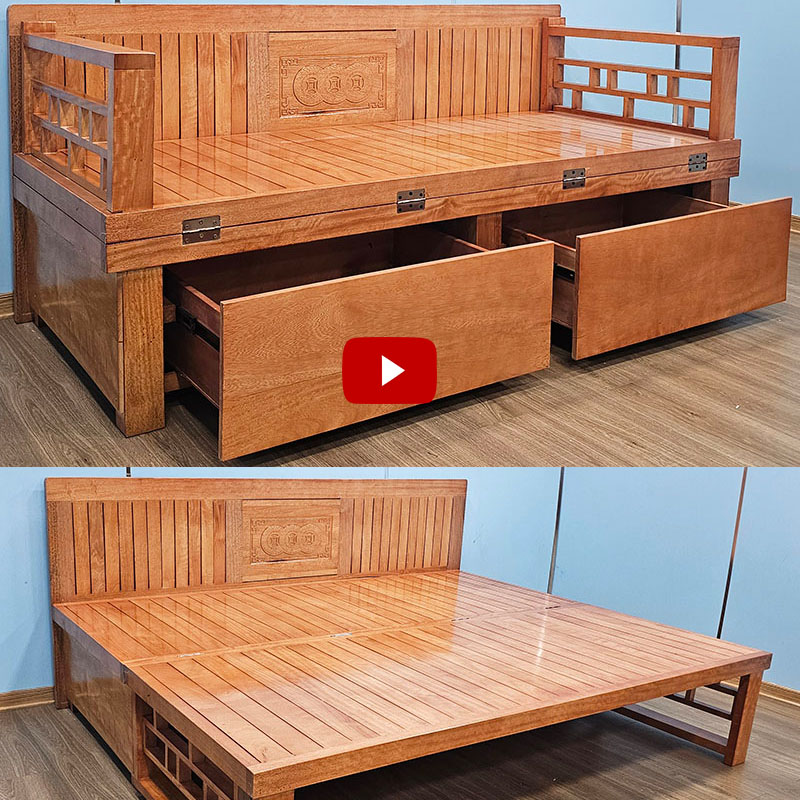 Mẫu Giường Gấp Đẹp Có Ngăn Kéo