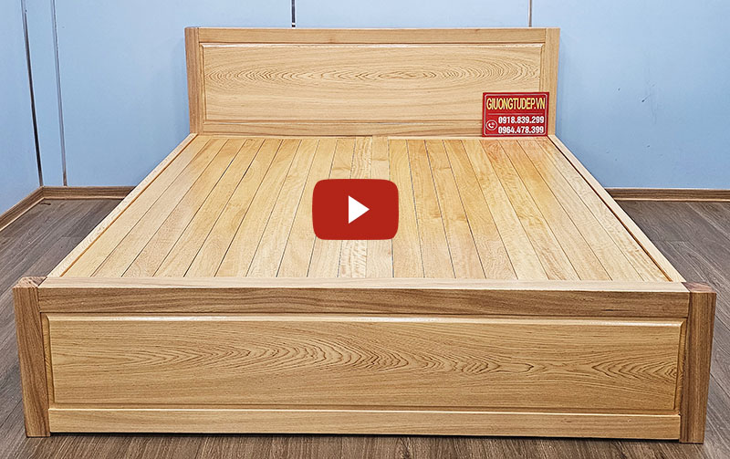 Giường Ngủ Gỗ PơMu Hiện Đại Đẹp