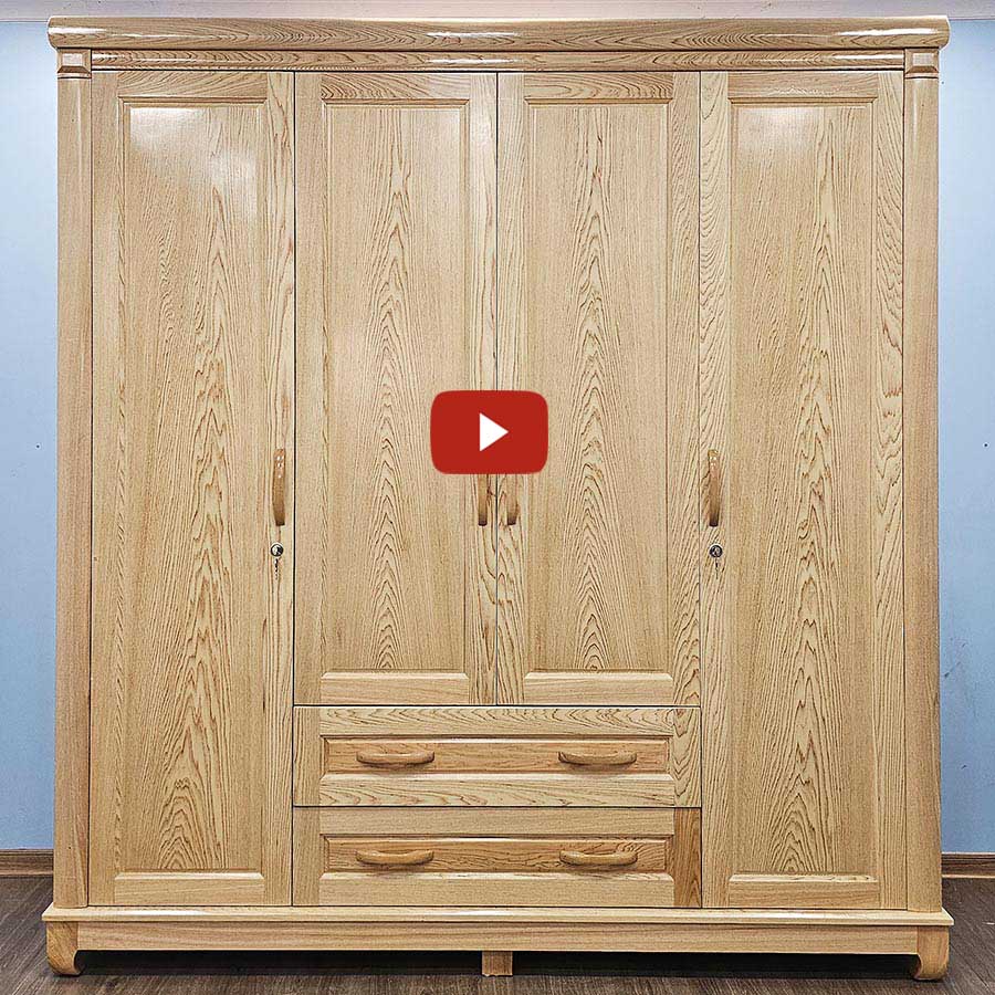Tủ Quần Áo Gỗ Pơ Mu Đẹp