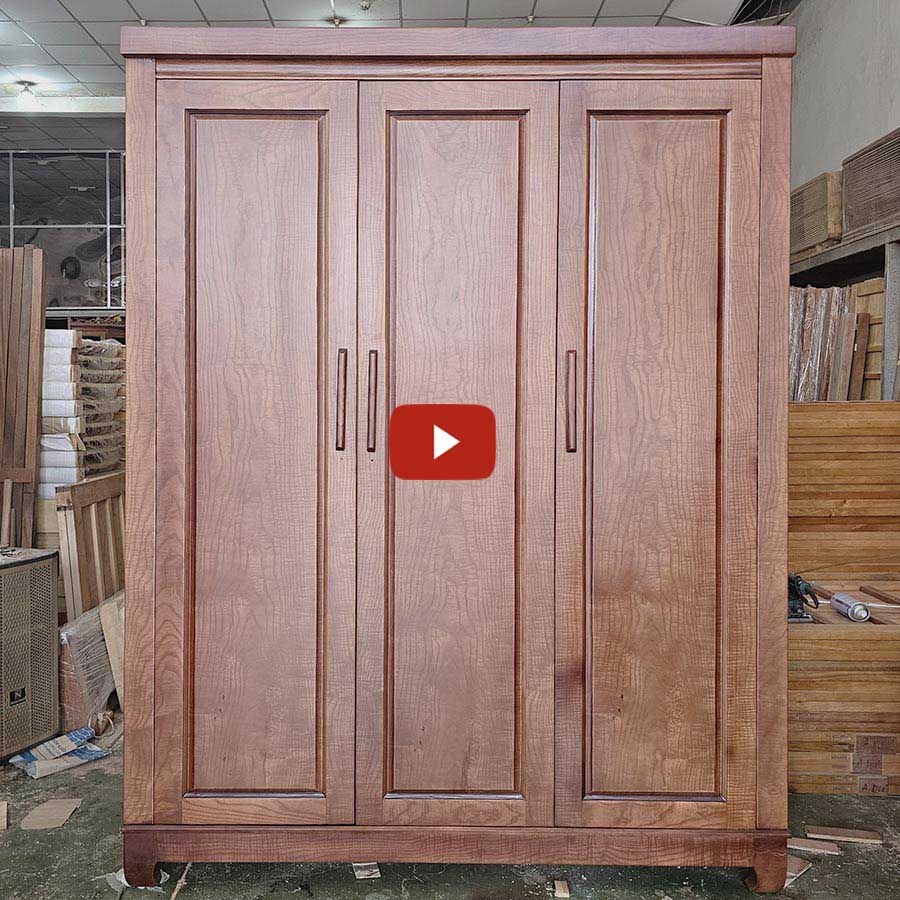 Tủ Quần Áo Màu Gỗ Óc Chó