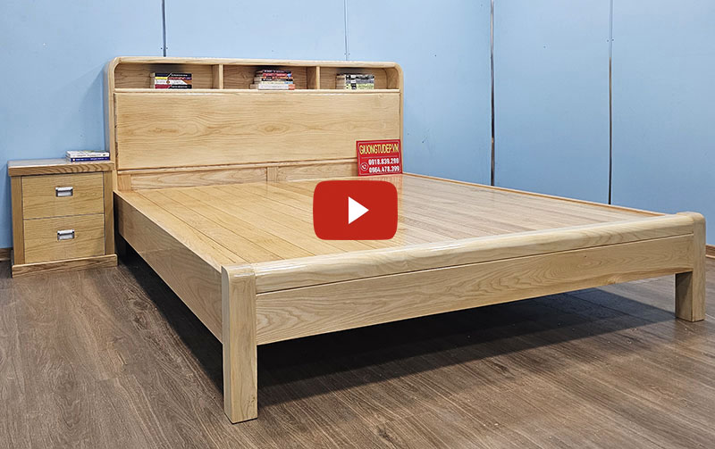 Giường Ngủ Hiện Đại Có Tủ Đầu Giường