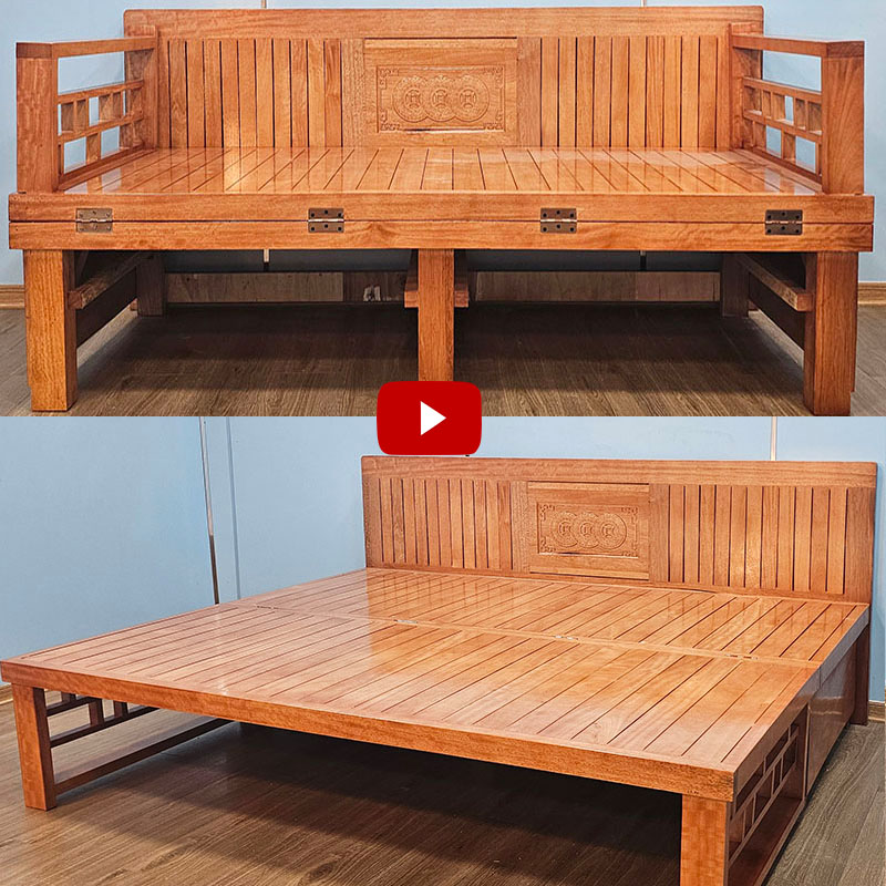 Mẫu giường gỗ gấp gọn