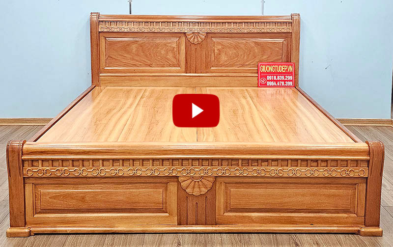 Giường ngủ gỗ đinh hương G09