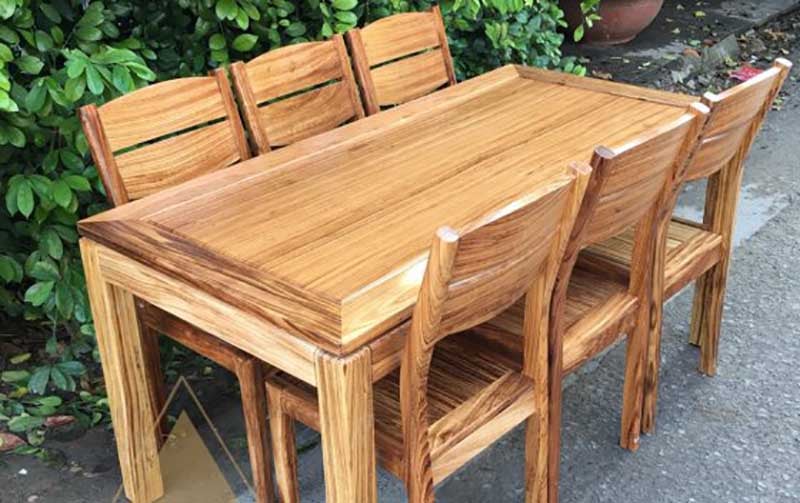 Bàn ăn gỗ hương xám BA038