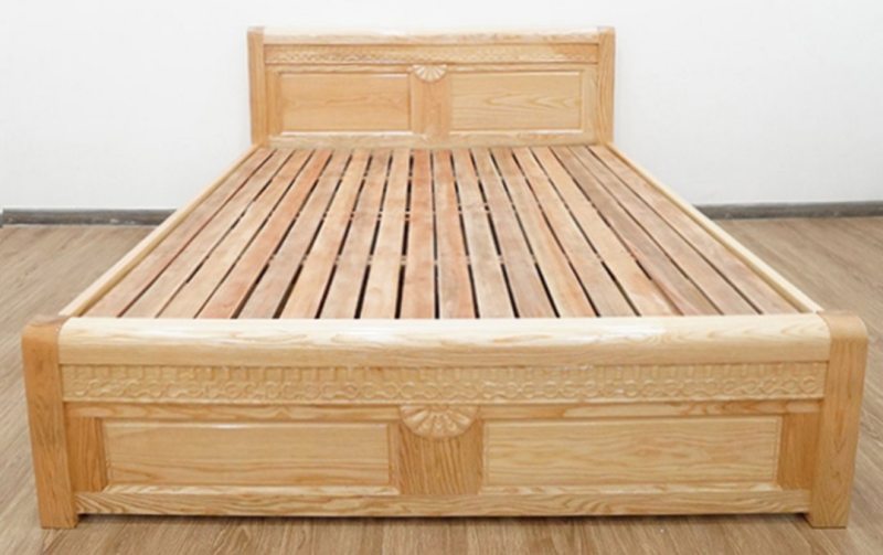 Giường ngủ gỗ sồi GS07
